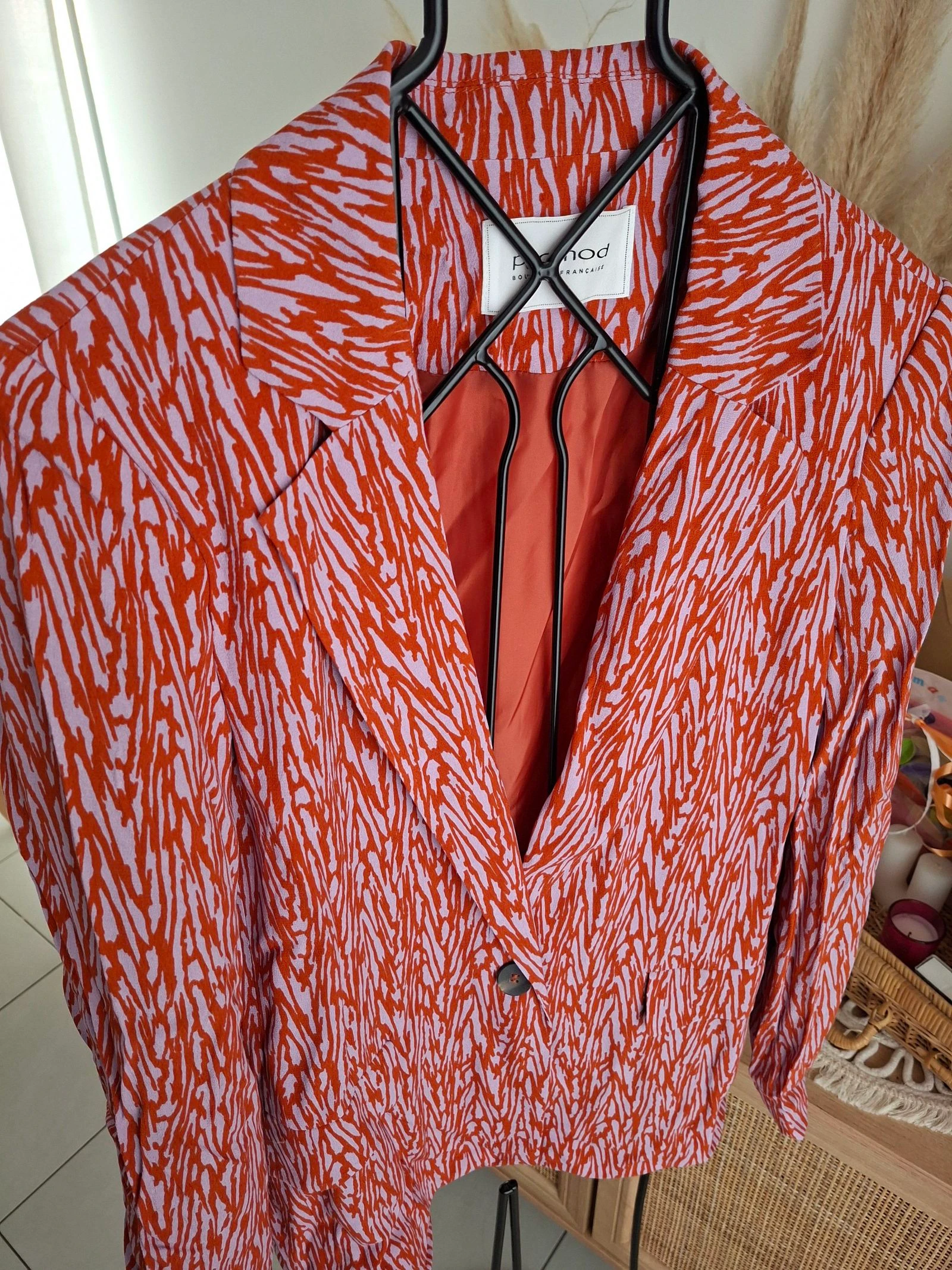 Blazer corail et lila promod t36